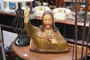 Vintage Sacred Heart of Jesus Bust Statue