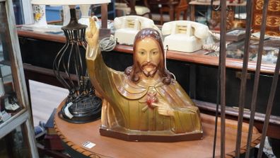 Vintage Sacred Heart of Jesus Bust Statue
