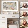 Dressing Table with Mirror and Stool: Vanity Desk with Mirror and Drawers - Makeup Desk with 4 Drawers, Wooden White Bedroom Dressing Table with LED Lights, Brightness Adjustable, 3 Open Storage Areas Image 4