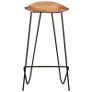 Bar Stools 2 pcs Solid Acacia Wood Image 4
