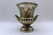 Vintage Flower Holder Posy Vase with Neoclassical Style in Silver Plate