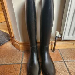 Rubber Riding Boots size 8