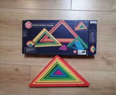 Wooden Rainbow Triangle (montessori) 7pc
