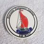 SAILING BARGE WILL (S.B. Will) - a vintage ceramic plaque issued by Overseas Containers Limited (c.1970s). 3.5" (90mm) diameter. Image 2