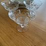 Set of 3 Vintage Style Cut Glass Dessert Bowls Image 2