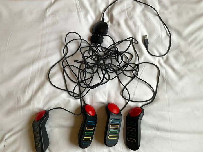 4x Official Buzz! PS2 Quiz Buzzers | SCEH-0005 | Sony/Logitech