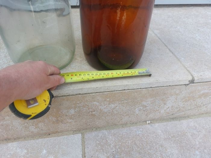 glass jugs x 2