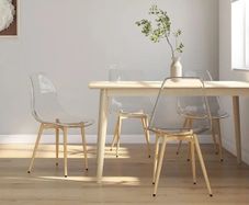 Dining Chairs 4 pcs Transparent PET