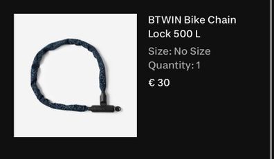 Bike Chain Lock 500 L