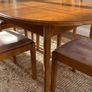 Vintage Mid Century Teak Extending Dining Table + 4 Chairs Image 6