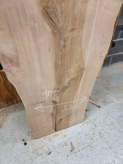 Live Edge Ash Slab - Kiln Dried