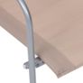 4 Piece Garden Lounge Set Fabric & Steel Taupe Image 6