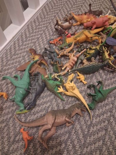dinosaurs and a few farm animals!