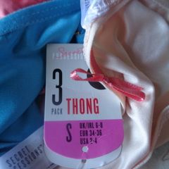 3 Pkt. Ladies Thongs for Sale
