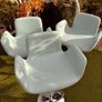 Luxury Italian Barstool in Aqua Blue - Stool 2 of 3 - Swivel and Adjustable Image 3