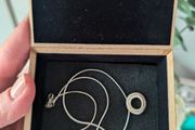 Solid silver chain and pendant