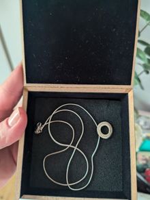 Solid silver chain and pendant