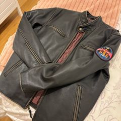 Golden Bear SF Leather Moto Jacket Quilted Lining - Size Small