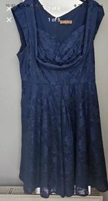 Navy Blue Jolie Moi Dress Size 16