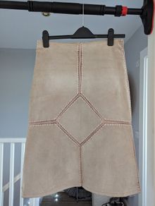 Leather origin skirt