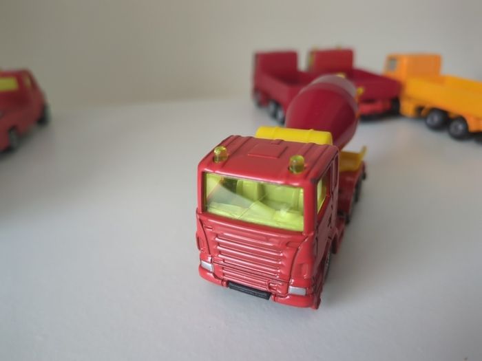 Set of 6 Vintage Siku Diecast Trucks