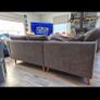 Lshaped gouch, 1 seater and poof. Image 2