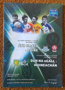 2014 Dublin v Derry & Donegal v Monaghan - GAA National Football League Division 1 & 2 Finals Programme