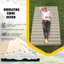 Roll Up Floor Mattress Double, 10cm Thick Portable Futon Mattress, High Density Foam Foldable Mattress, Folding Guest Bed Sleep Mattress for Travel, Car Tent, 190x120cm, Beige Image 3