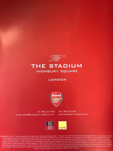 Arsenal Stadium brochure