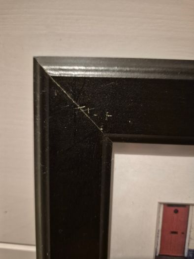 Black photo frame 13 x 18 cm