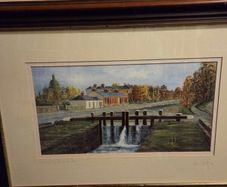 Brendan Hayes "The Grand Canal at Ranelagh" signed Lithograph