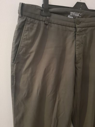 mens NIKE golf tour performance Dri fit trousers pants green Size W 36 L 32