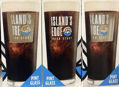 islands edge stout pint Glass beer
