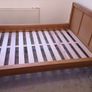 King Size Solid Oak bed and quality breathable Merino wool mattress Image 3