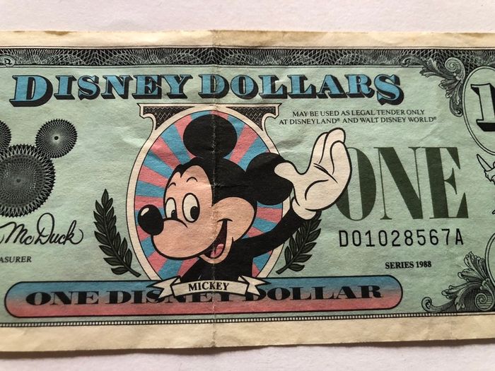 1988 Disney Dollar