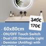 LED Bathroom Mirror Oval Egg Shape Image 2