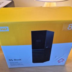 WD 8TB My Book external hard drive, Desktop HDD with Password Protection, USB 3.0, SuperSpeed USB, software for device management, backup, hardware encryption, works with PC and Mac, Black