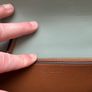 Tory Burch Handbag Leather Plain, Eggshell Blue (Good Condition) Image 4