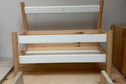 IKEA Set of FLISAT Book Display + Book Shelf partially Painted in White