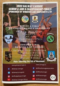 2022 Oranmore Maree v Sarsfields - Galway Senior Camogie Club Final Programme