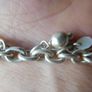 Vintage 925 Sterling Silver Charm Bracelet with Beads and Discs Image 3