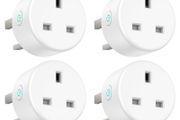 Smart Plug,Smart Wifi Plug Compatible with Alexa, Google Home, Wifi Plug with Timer Function App Remote Control, No Hub Required, 2.4Ghz ONLY (Energy Monitoring) (4 Pack)