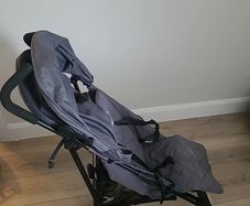 grey push chair