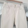 White Jeans With Cute Lace Hems Size Uk 12 Image 6