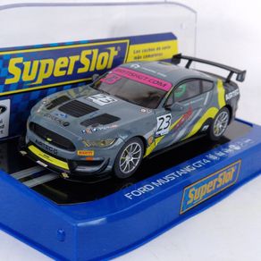 Scalextric Ford Mustang GT4 #23 Slot Car ( H4182 C4182 endurance gt touring le Mans muscle superslot )