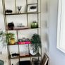Brass effect shelf unit Image 2
