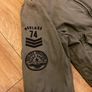 Old surplus khaki green bomber jacket Image 2