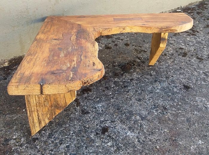 Country Style Driftwood Corner Shelf / Display