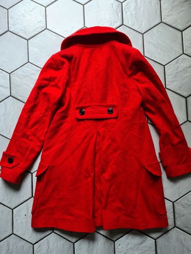 Wool Coat Rocha Debenhams Size 8 red