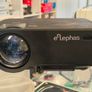 ELEPHAS LED Projector Multimedia LED Mini Video Projector for Home Theater Support 1080P PC Laptop PS4 Phones Xbox and TV Box etc, Black/ Used Image 4